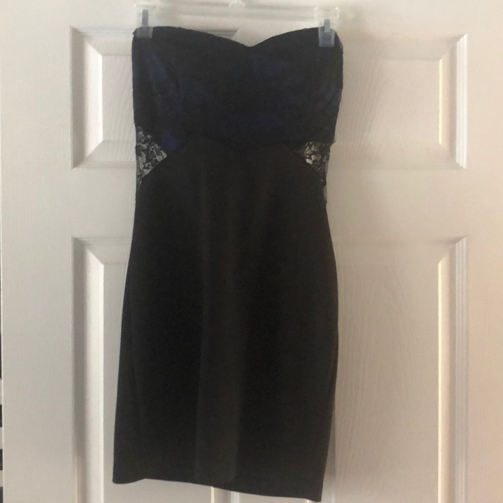 Black & blue lace Forever21 dress
